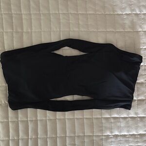Aerie Black Bikini Top with Cutout Details